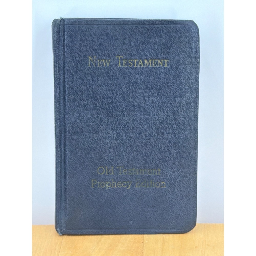 Vintage New Testament Old Testament Prophecy Edition Pocket Bible Blue Cover